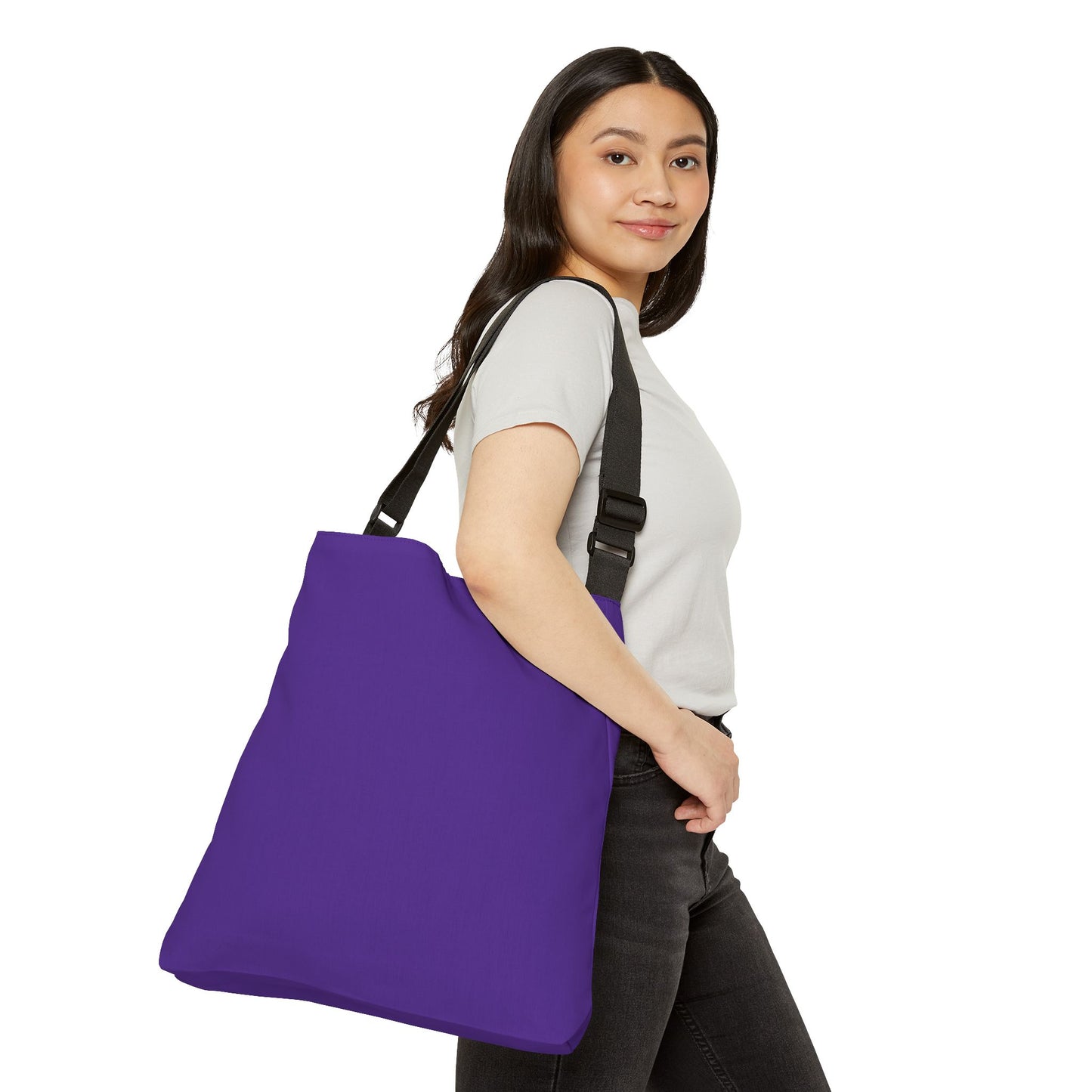Adjustable Tote Bag — “Super Sandtray Therapist” Purple Therapy Tote