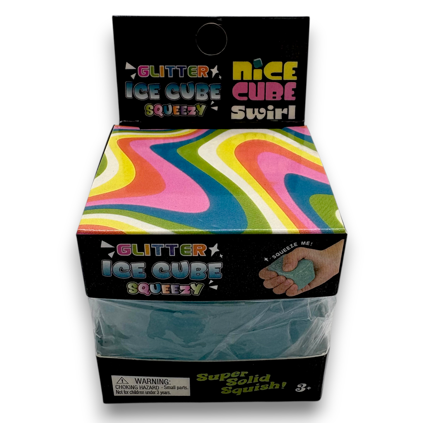 Glitter Squishy Cube (Various Colors)