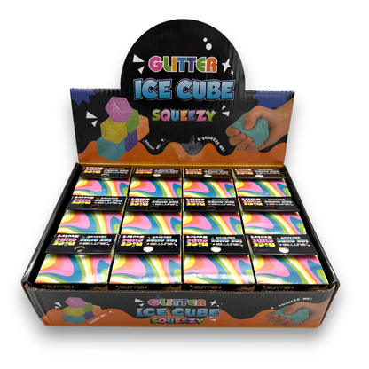 Glitter Squishy Cube (Various Colors)