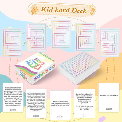FamGabs Card Deck - a Fun and Personal Questions Game for Families, Teachers, Therapists, Parents who Want to Connect More with Kids. Great Conversation Starters That get Kids Talking