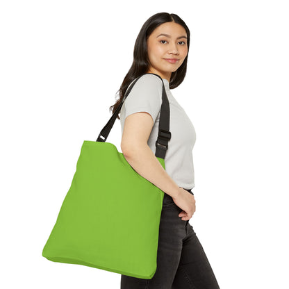 Adjustable Tote Bag — “Super Sandtray Therapist” Bright Green Therapy Tote