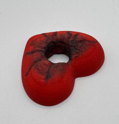 Heart Series: Hole in Heart - Hand painted - Large