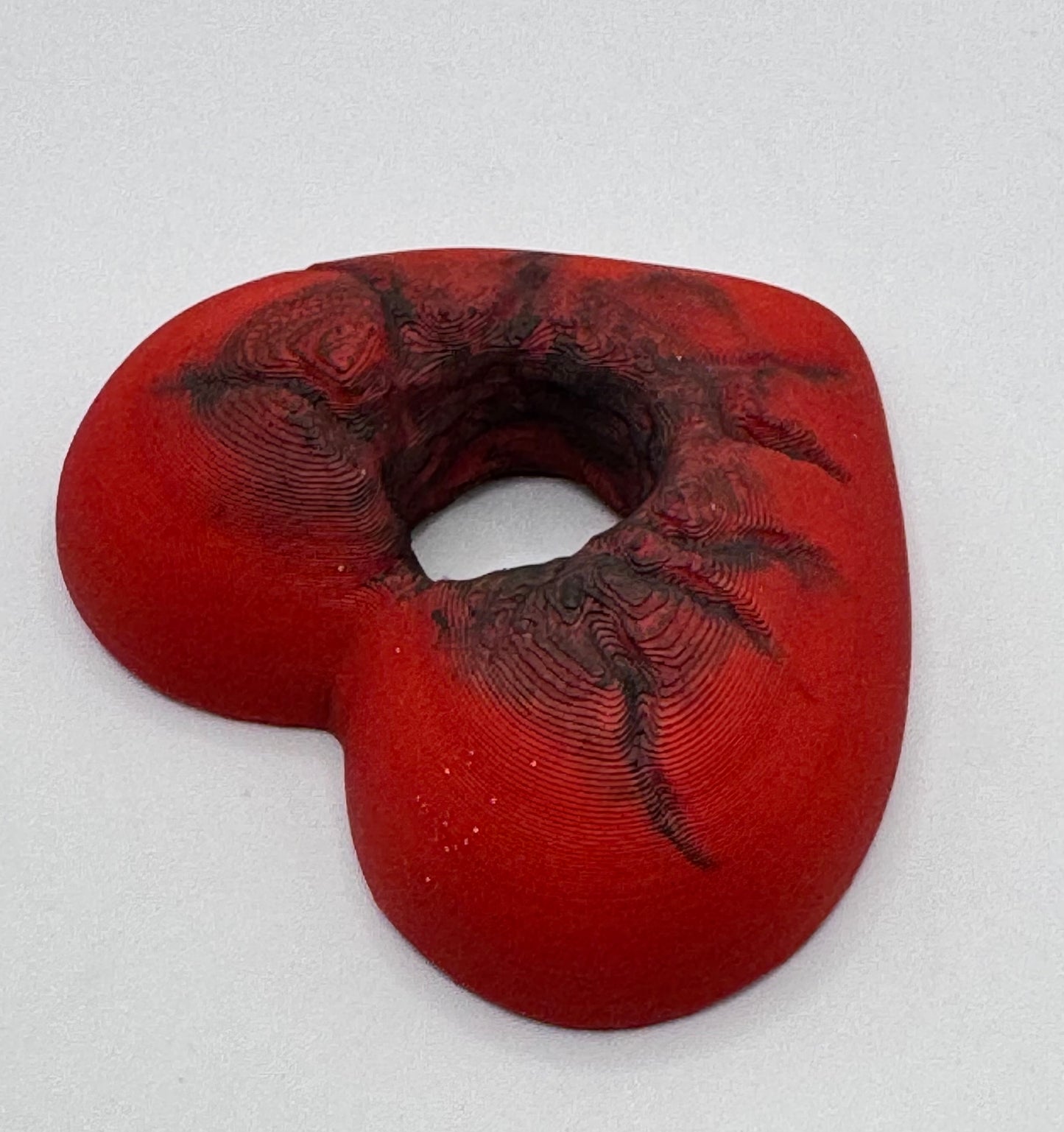 Heart Series: Hole in Heart - Hand painted - Large