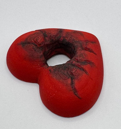 Heart Series: Hole in Heart - Hand painted - Large