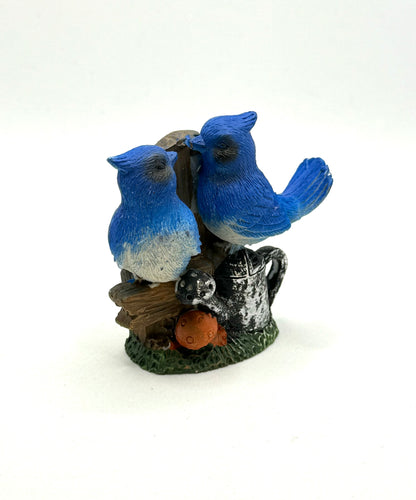 Blue Birds Perched