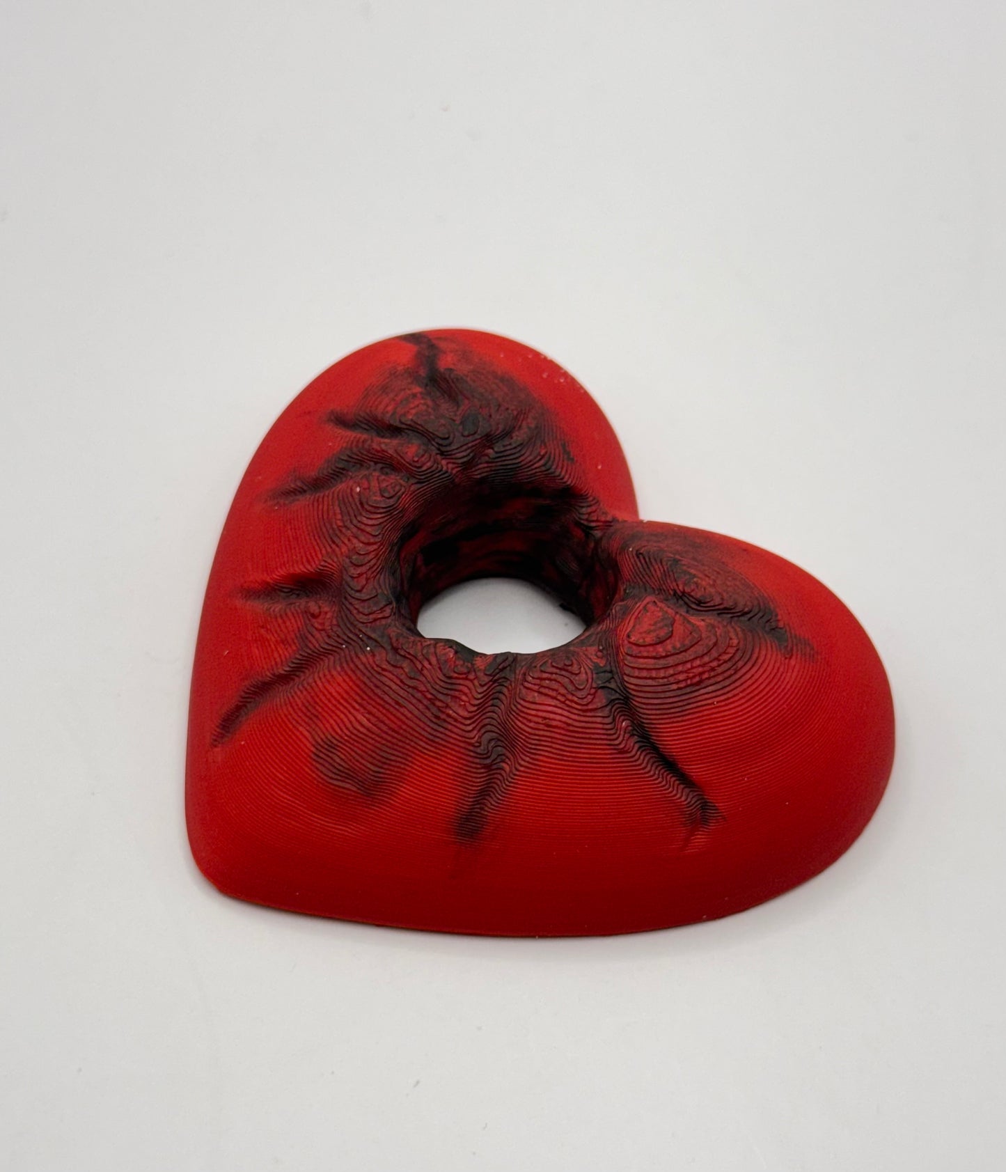 Heart Series: Hole in Heart - Hand painted - Large