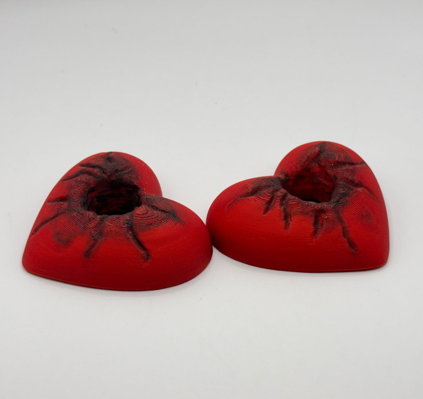 Heart Series: Hole in Heart - Hand painted - Large