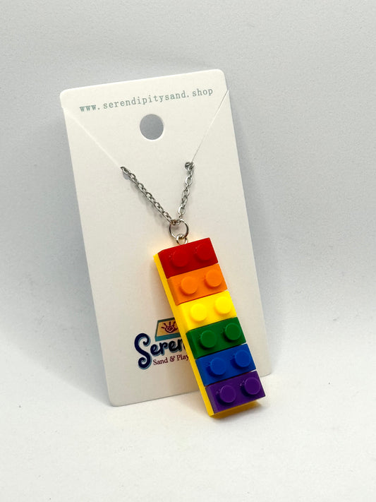 Lego Rainbow Necklace