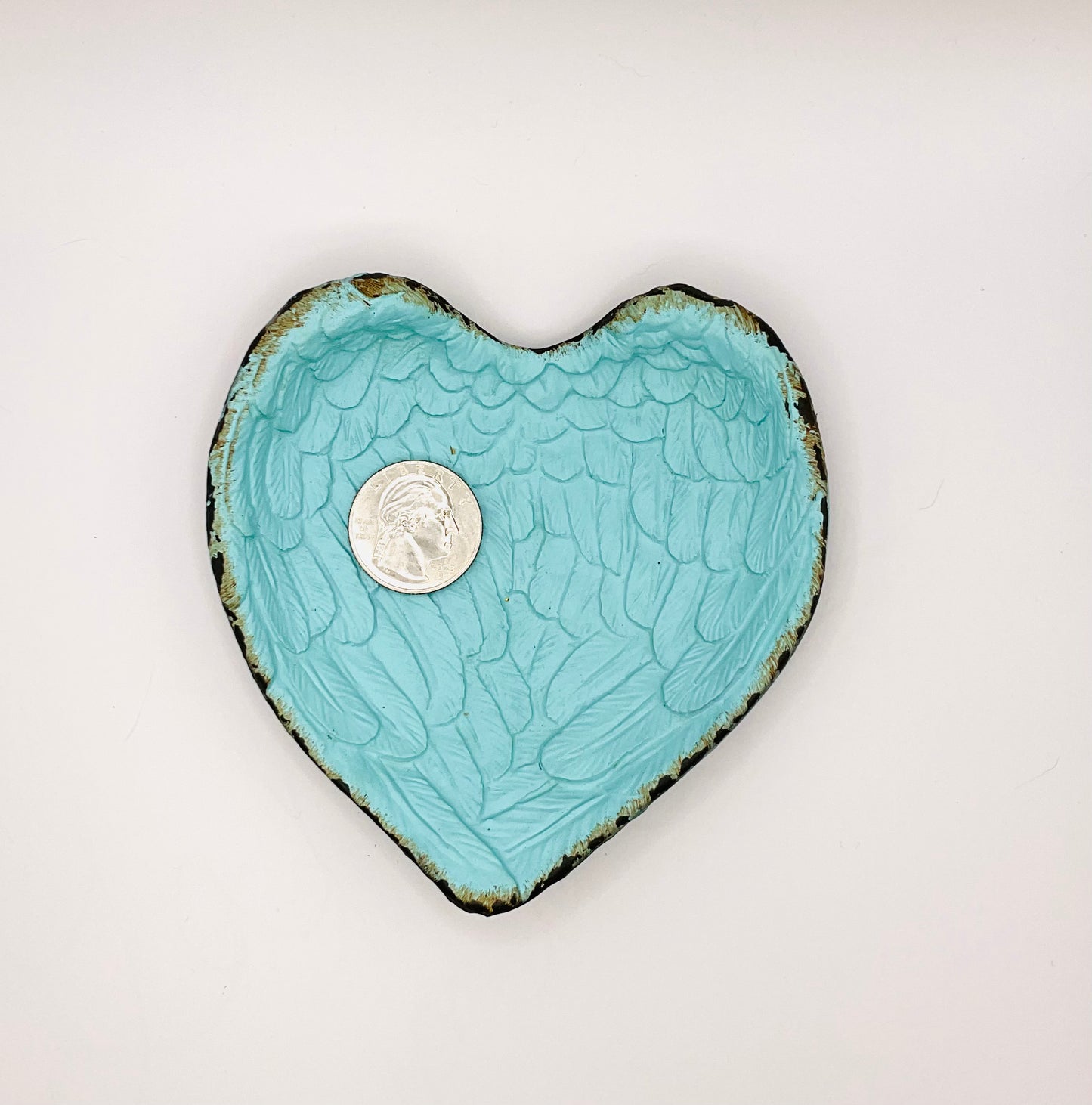 Blue Angel Wing Heart Tray