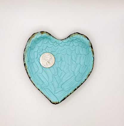 Blue Angel Wing Heart Tray