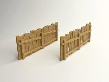 Brown Fences (Set of two)