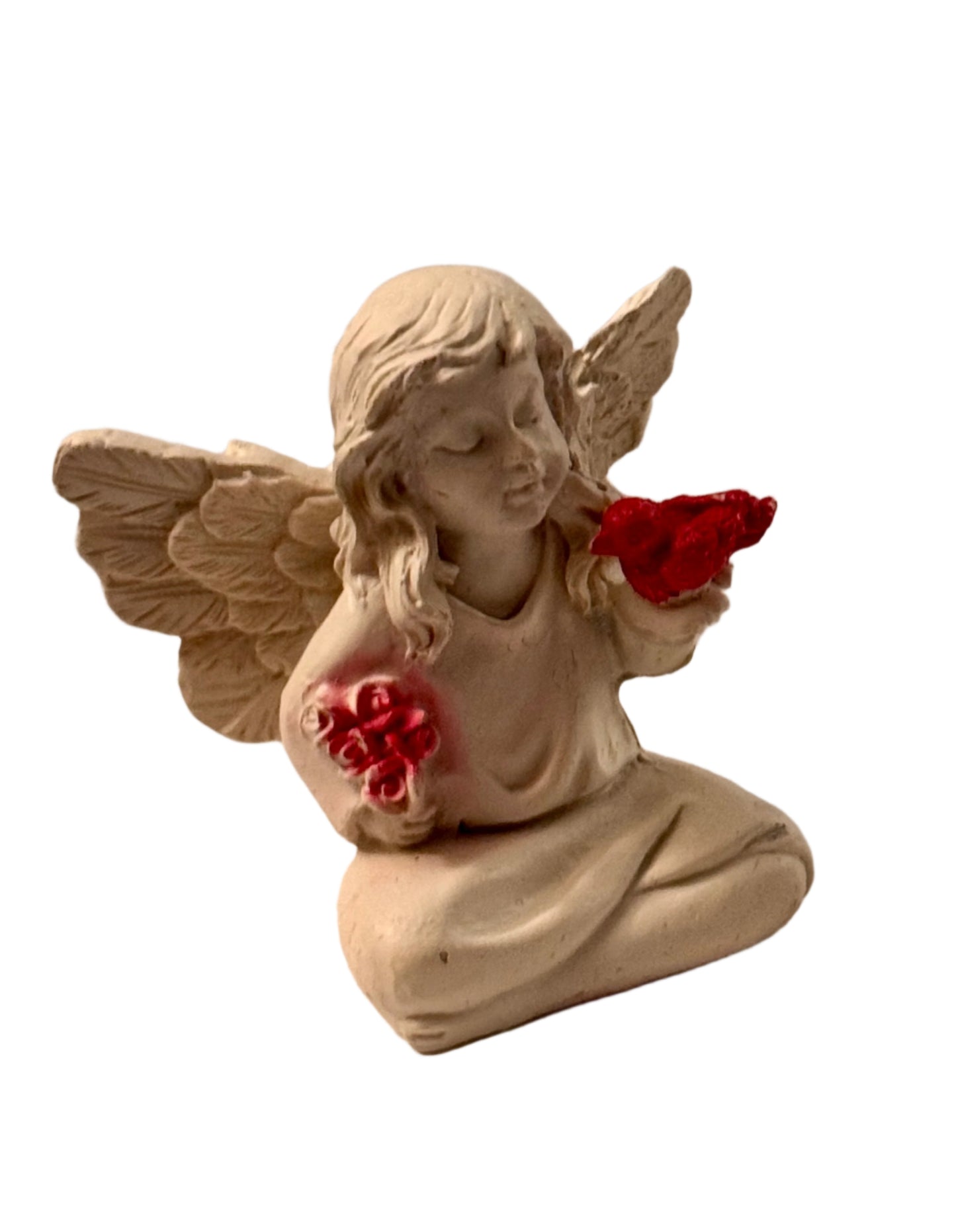 Sitting Angel w/birds