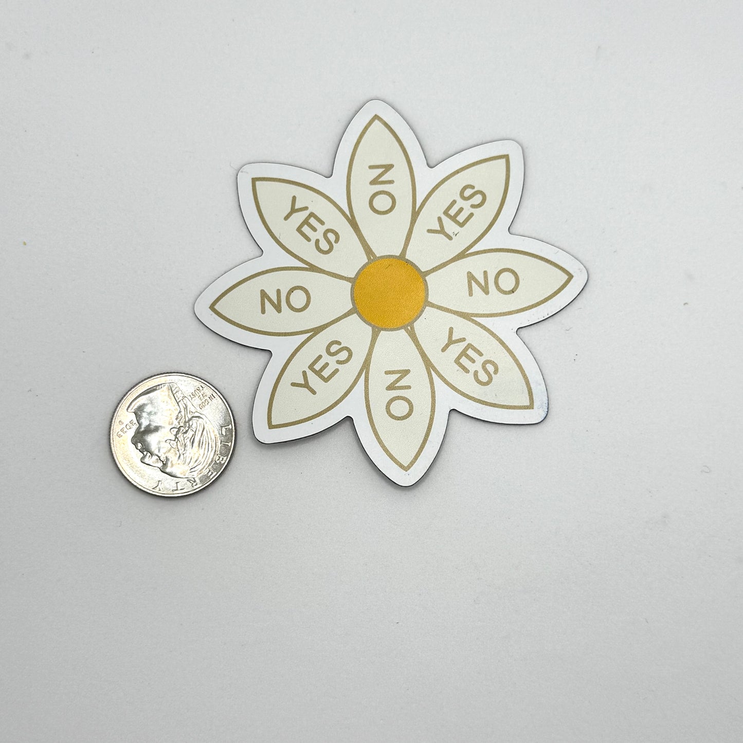 Yes/No Daisy Magnet