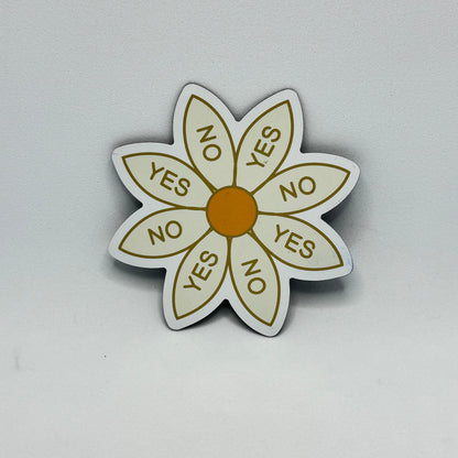 Yes/No Daisy Magnet