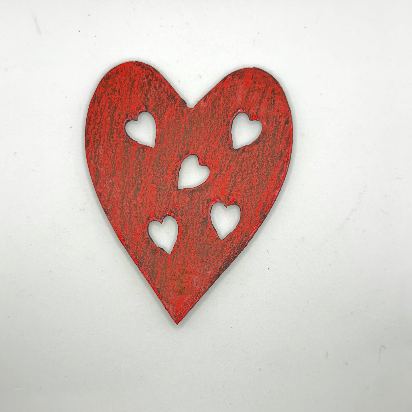 Lg Metal Heart Magnet