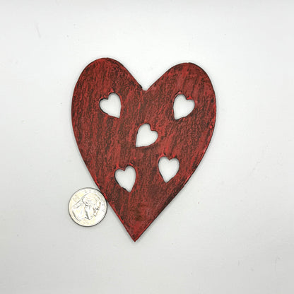 Lg Metal Heart Magnet