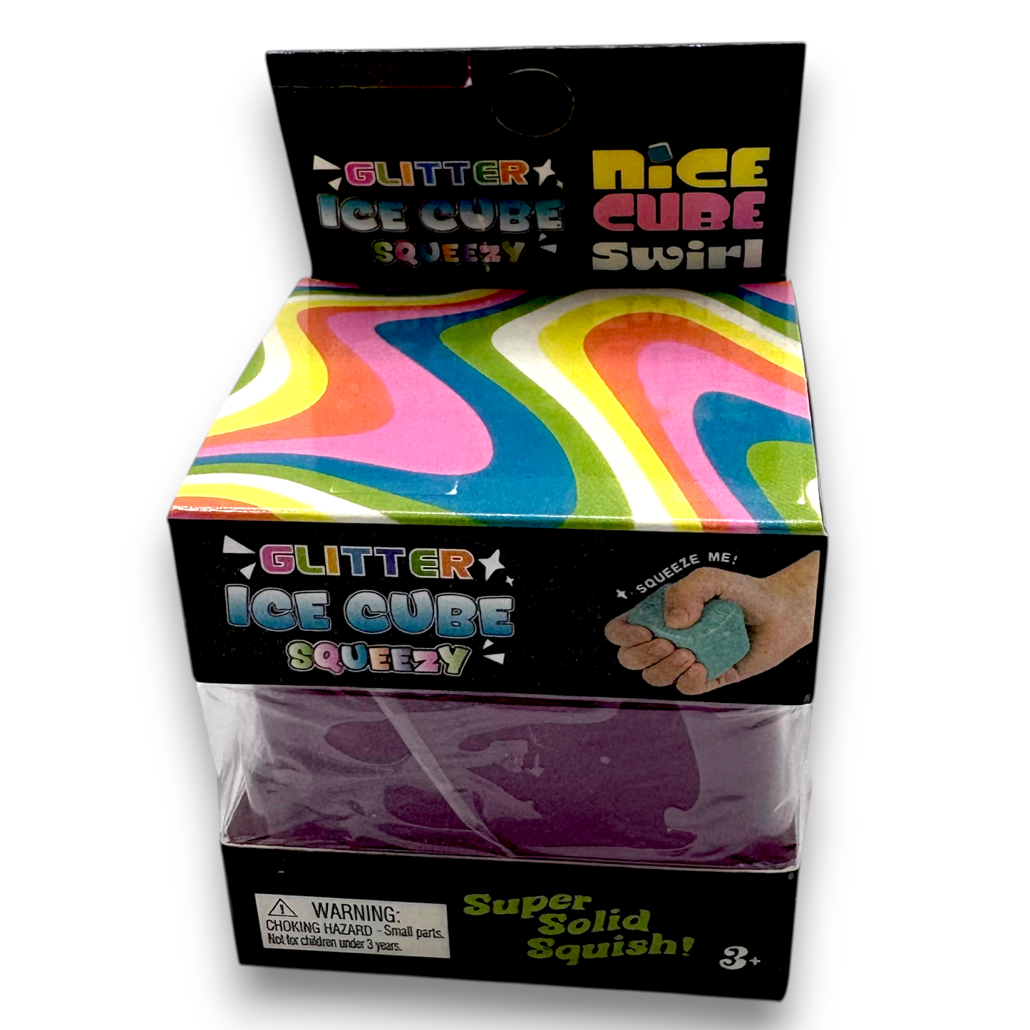 Glitter Squishy Cube (Various Colors)