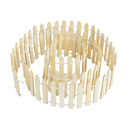 Bendable Wooden Fence (Creamy White)